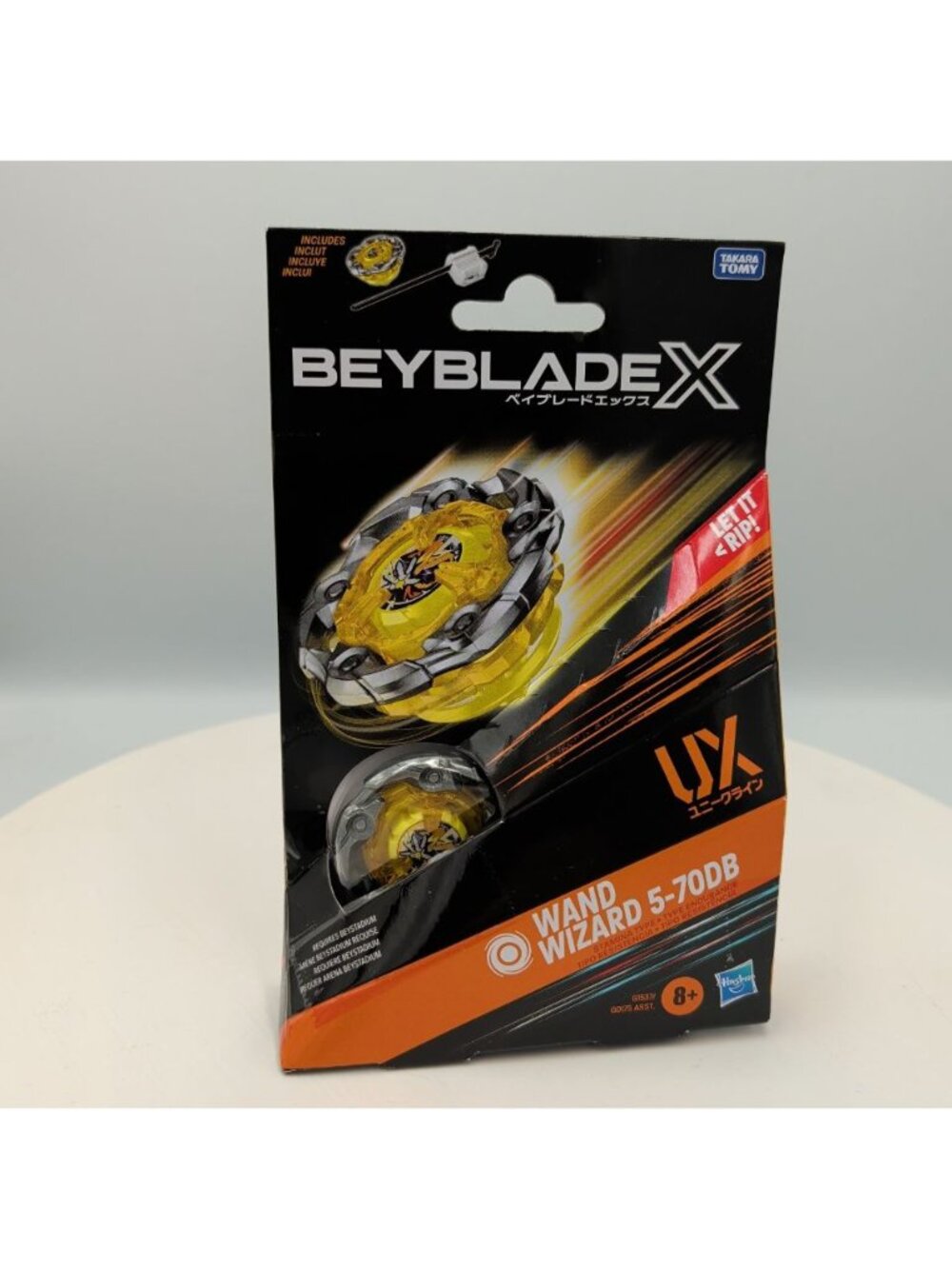 Beyblade X UX Wand Wizard 5-70DB Starter Pack NEW Tomy Toy Stamina Right Spin